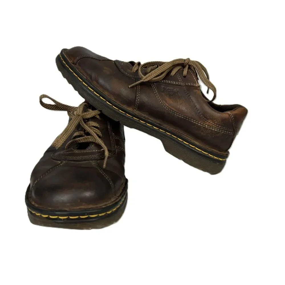 Dr. Martens Men Vintage Leather Shoes Loafer Oxford 8A91 Bowling Peanut Size 9
